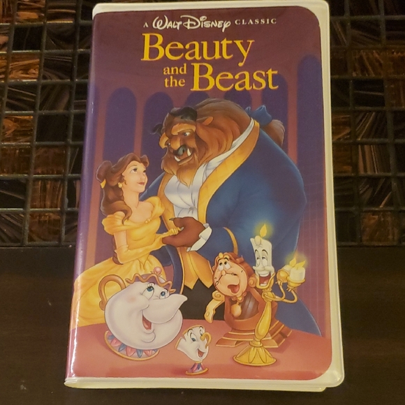 Disney Other - Disney Beauty and the Beast VHS with Purple and Yellow Cover